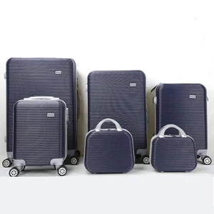 Wholesale Lightweight Large Capacity Cheap Price Waterproof 4 Wheels ABS Material Travel Trolley Suitcase with Lock