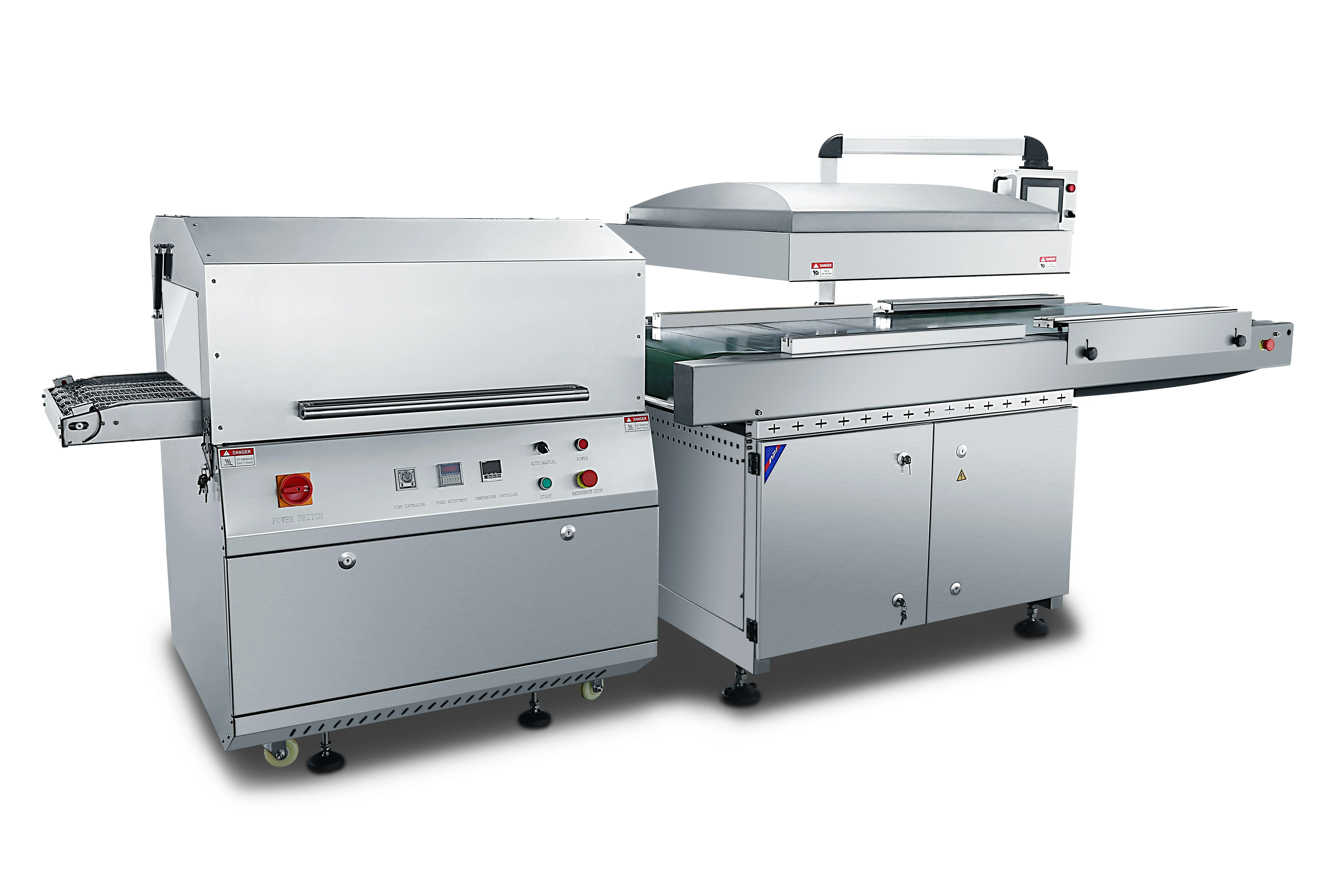 Automatic Continuous Vacuum Packing Machine With Hot Water Dipping Soak Tank Packing for Food Meat Plant