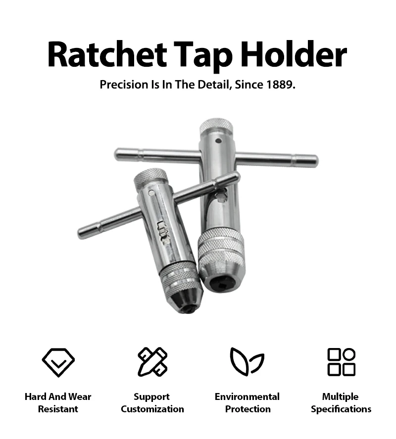 Best Promotion Adjustable M3m12 Thandle Ratchet Tap Wrench Tap Holder