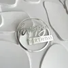 Topper per Torta con Cornice Rotonda Argento