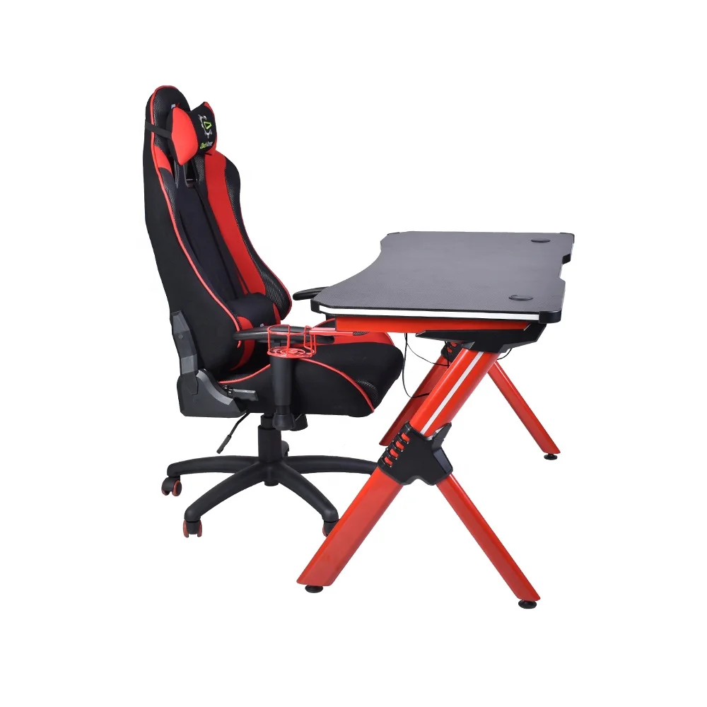 gaming chair with side table