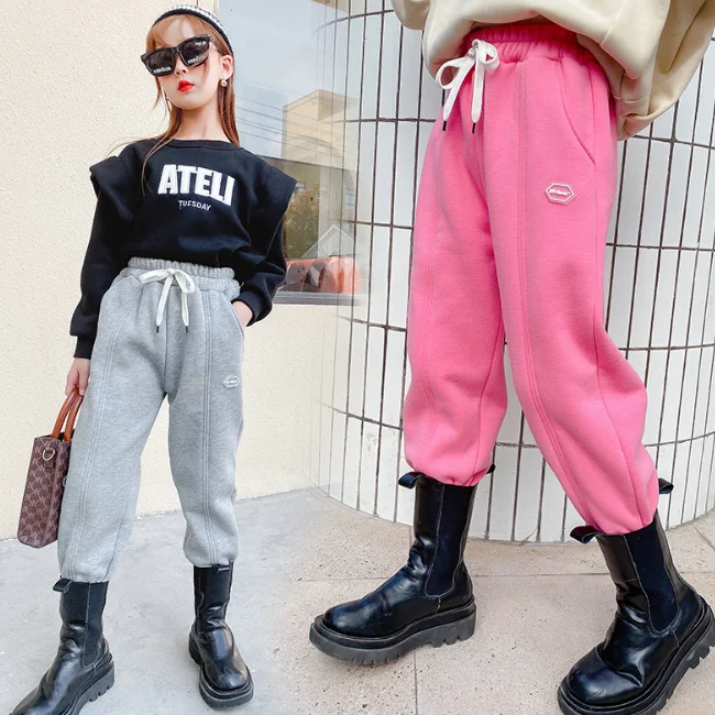 Ks3516 Elastico In Vita Ragazze Tack Pantaloni Caldo Inverno Anziani Delle  Ragazze Del Panno Morbido Pantaloni Della Tuta Alla Moda - Buy Pantaloni  Della Tuta In Pile,Ragazze Tack Pantaloni,Inverno Pantaloni Product on