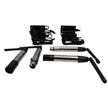DMX512 2.4G Wireless Receivers and Transmitter Controller Console Portable XLR 3 Pin a Set Wireless Receivers and Transmitter