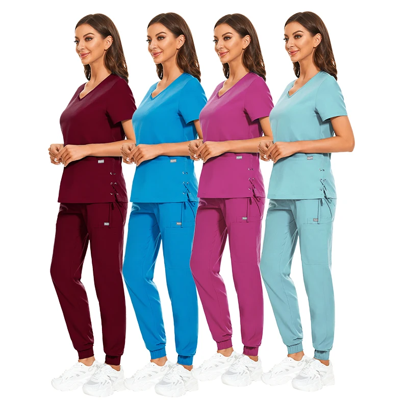 2022 Nursing Scrubs Sets Hospital Scrub Set Nurse Uniform Fit Wholesale