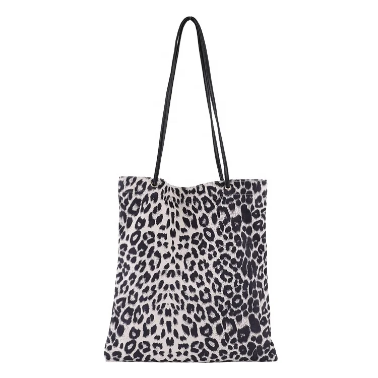 Oversize Leopard Large Capacity Tote Bag Panther Print Graphic Cloth Shoulder Shopper Bags