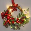 45cm semi-hanging wreath (send hook battery lamp string)