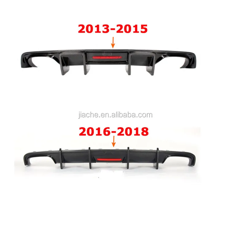 Audi A6 Sline S6 C7セダン13-18用S6炭素ファイバーリアディフューザー