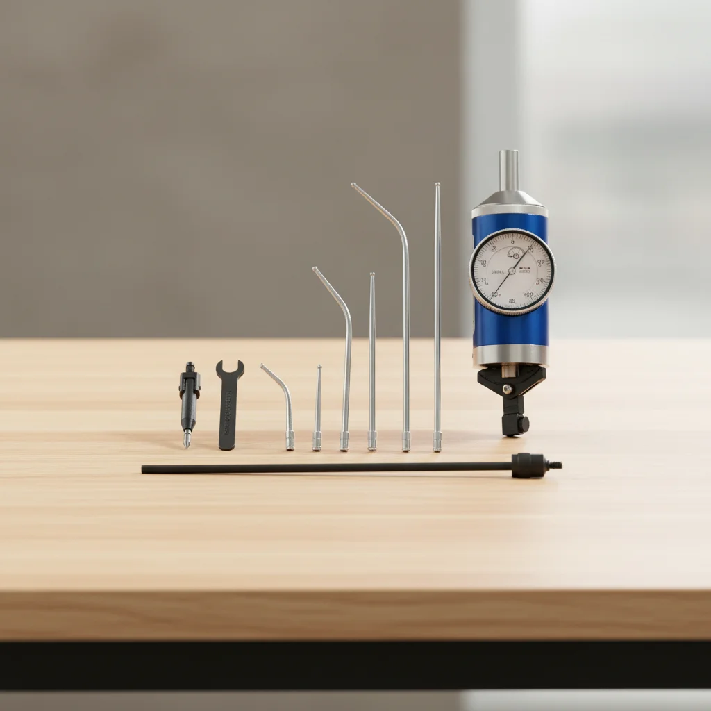 TEBAK 0-3mm Precision Industrial Grade Centering Lever Table Positioning Table Dial Indicator