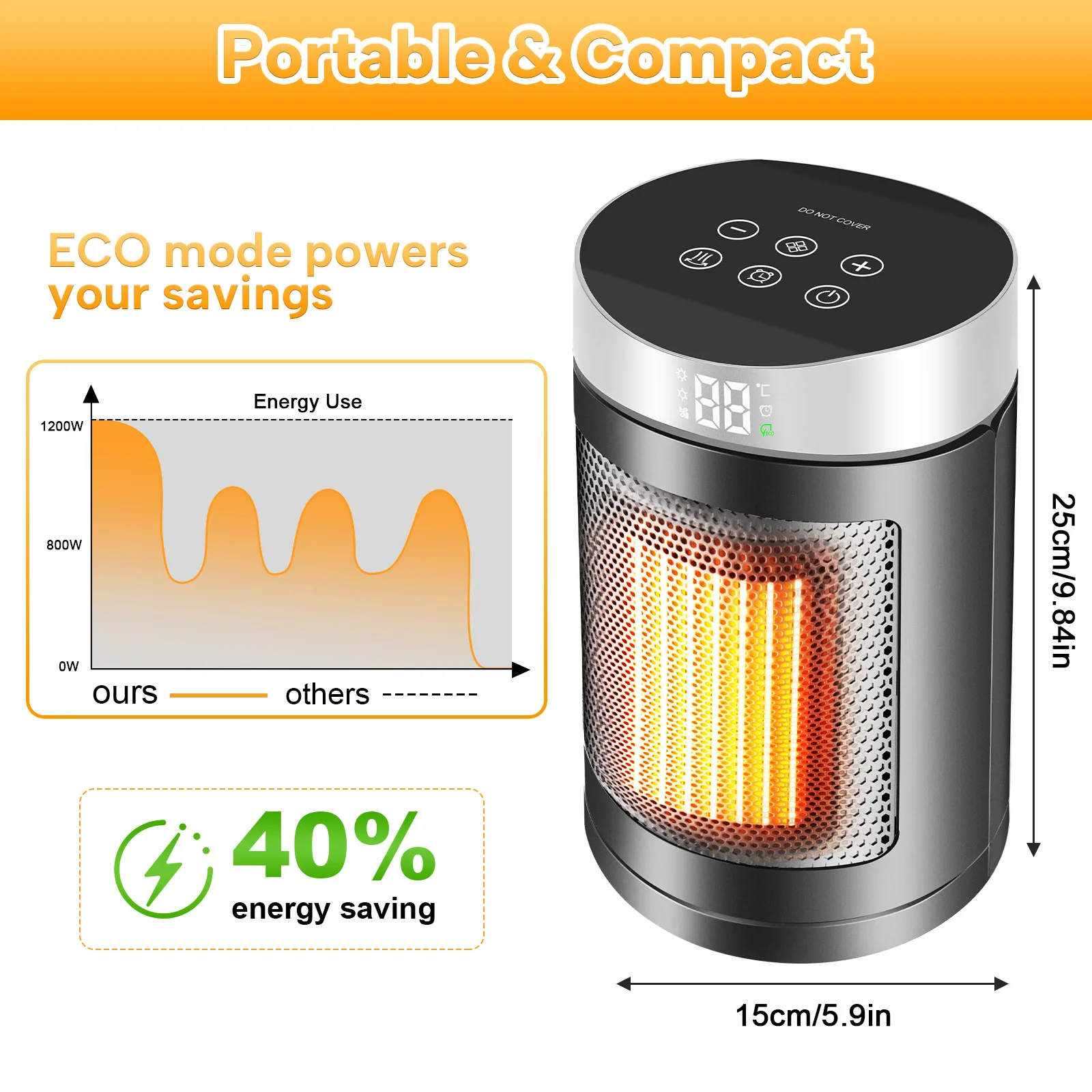 Electric Heater, Portable, PTC - detail 14