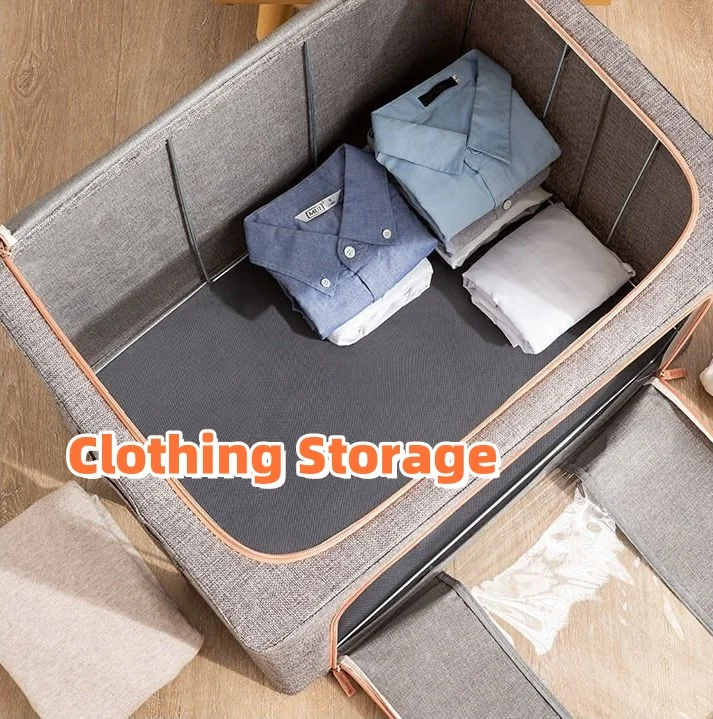 Hot Sale Fabric Storage Bag Cotton Linen Factory Large Collapsible