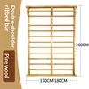 Brown 2.6m *1.8m shoulders Luxury solid pine