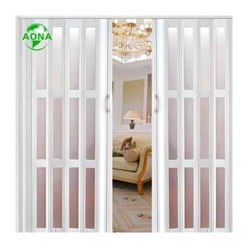 Hot Sale High Quality Flexible Stable Bi-fold Transparent PVC Folding Door