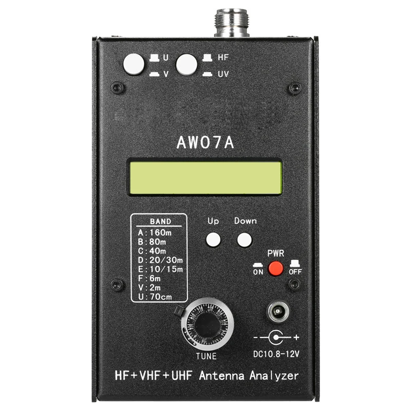 AW07AアンテナアナライザーHF/VHF/UHF 160MインピーダンスSWRアンテナ