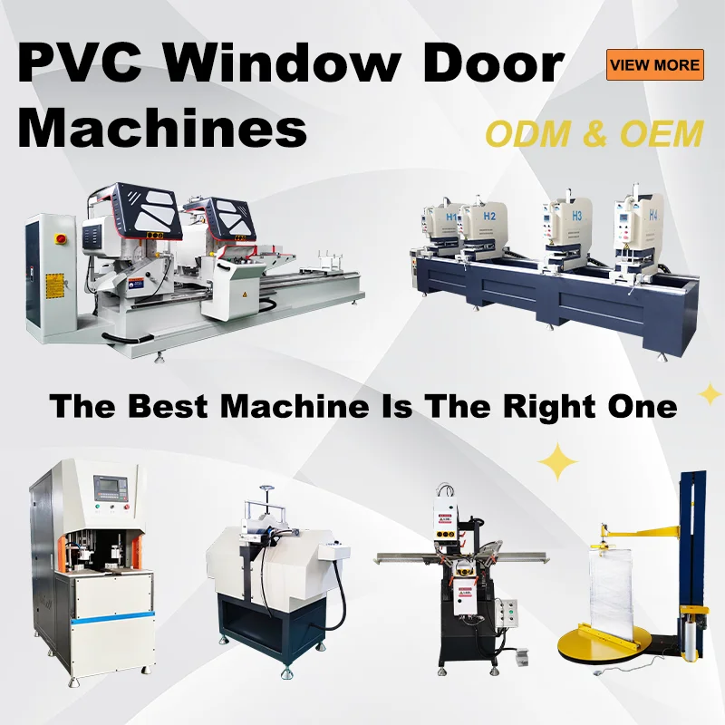 Upvc Aluminum Window Doors and Windows Profile Making Manufacturers Pvc Window Production Line Machine