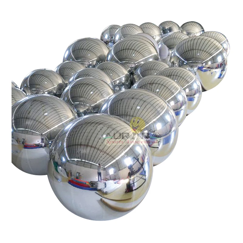 Advertising Inflatable Floating Sky Mirror Balloon Sphere Ball Inflatable Christmas Mirror Sphere