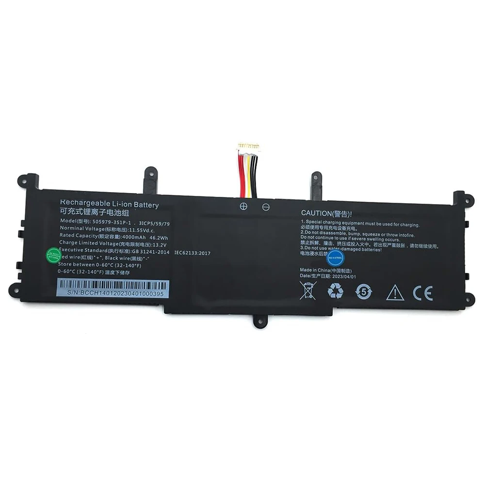 Replacement Laptop Battery 11.55V 4000mAh for Chuwi CoreBook X Pro