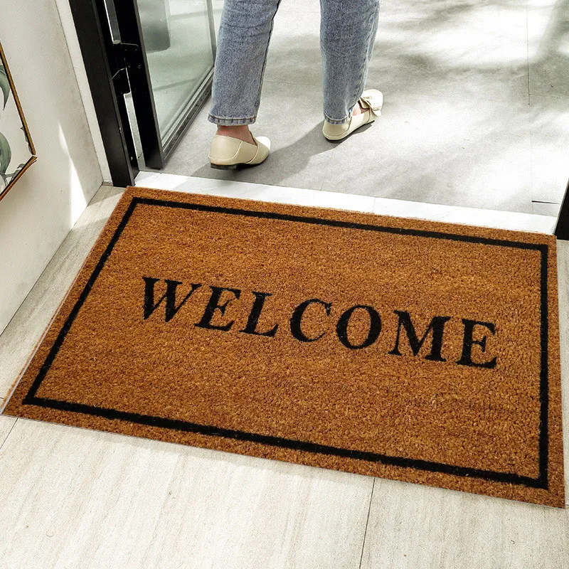 Custom Logo Cocoa Door Mat  Customizable Cocoa Fiber Floor Mat - Mat Tech