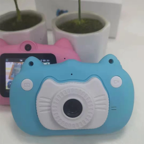 Appareil photo numérique Enfants Gift Camera 3-10 ans avec écran de 3,5  pouces - Bleu (avec carte Tf 32g)