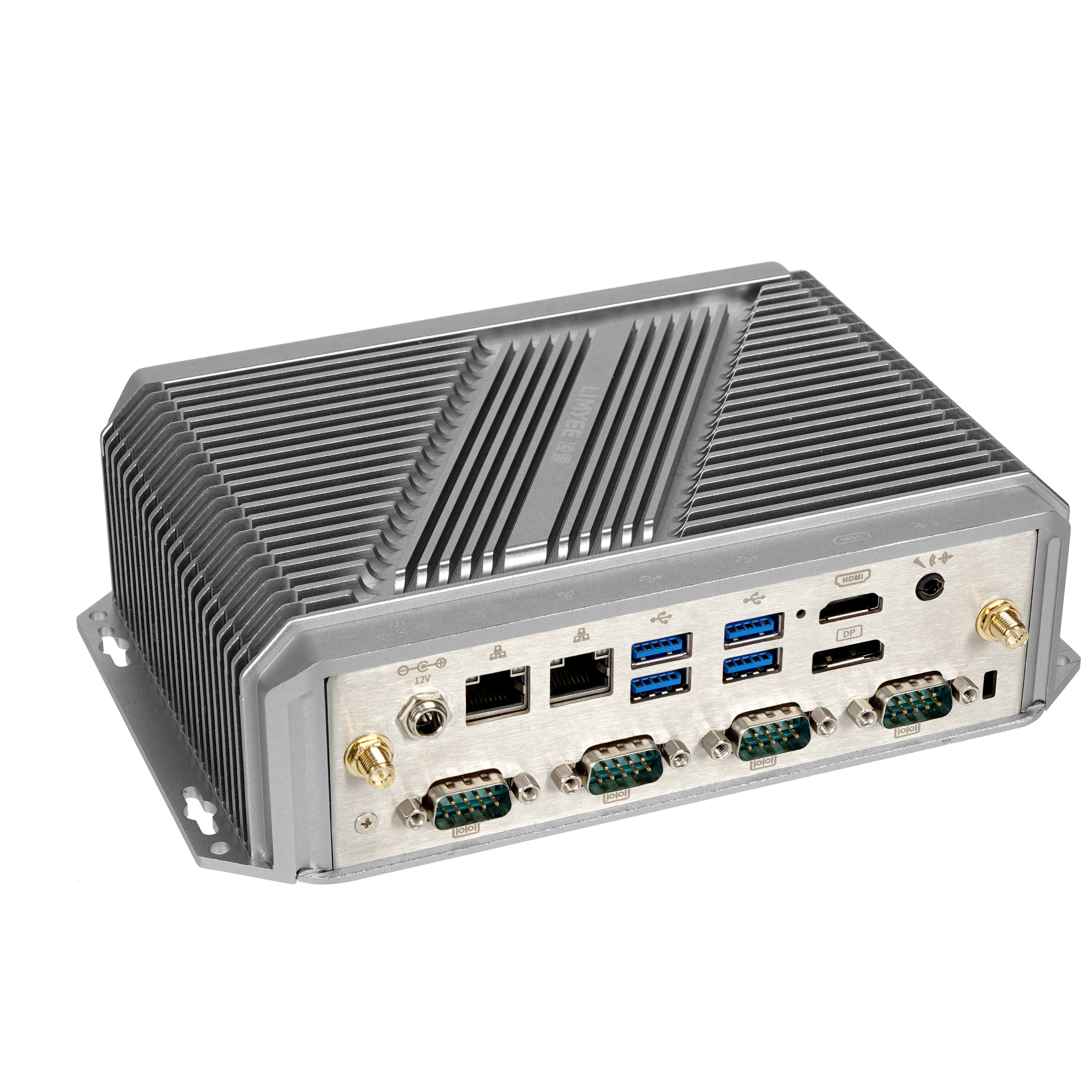 ZEROONE Fanless Mini Pc Embedded Industria Computer Rugged Design X86 Single Board Computer COM Port  LAN WIN 10 Dual Display