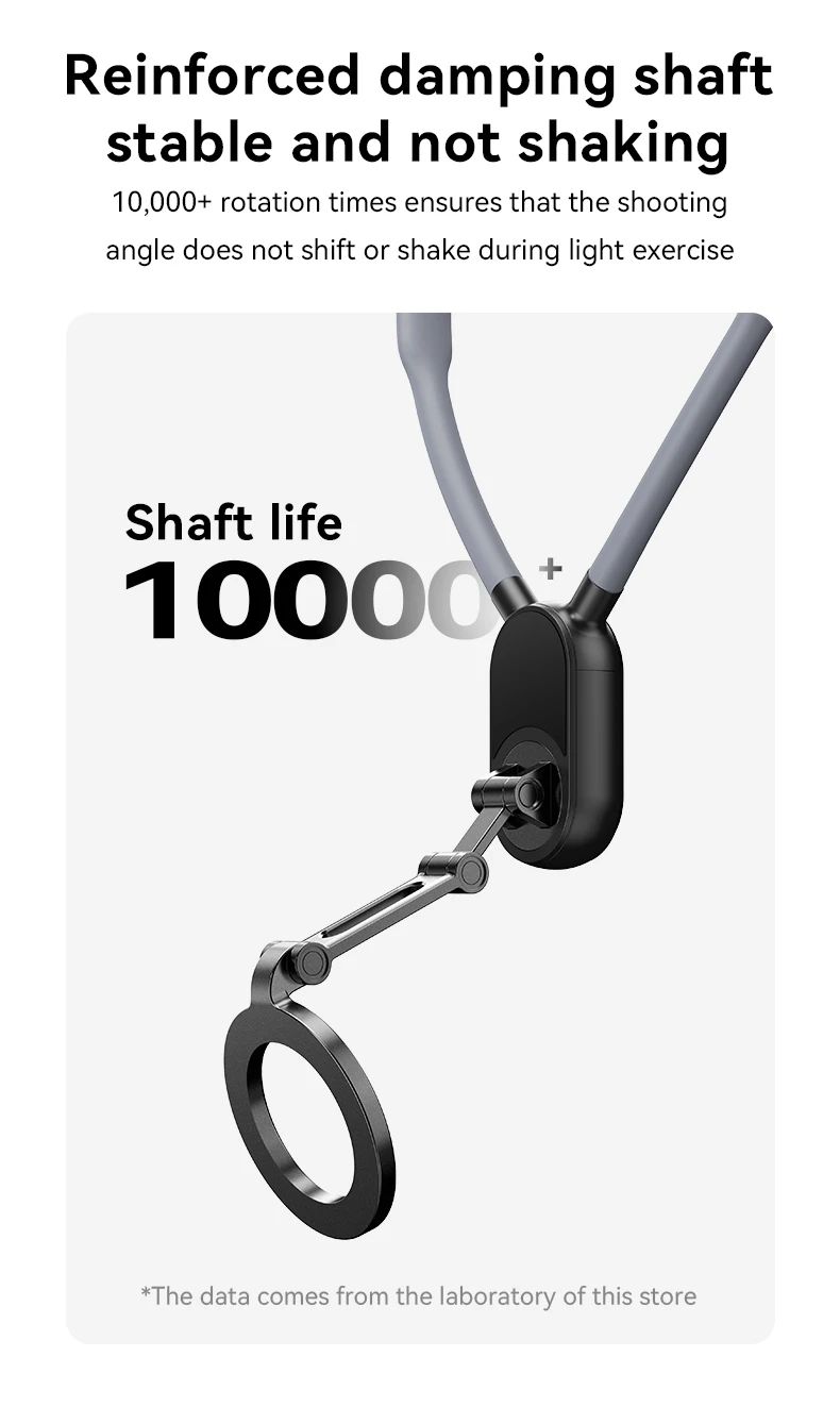 Bulk Content Creator Neck Hanger Magnetic Phone Mount with Adjustable Multi Angle Damping Shaft for Vlog