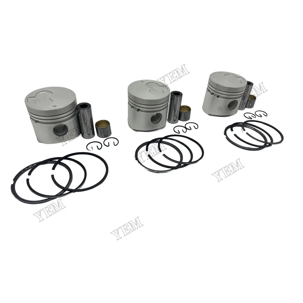 Piston Kit Fit for Mitsubishi K3H Engine 5