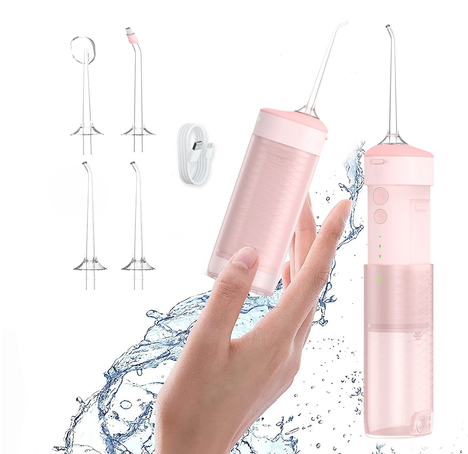 Rechargeable Portable 250ml Cordless Water Flosser Oral Irrigator Dental Private Label Teeth Cleaner Water Flosser