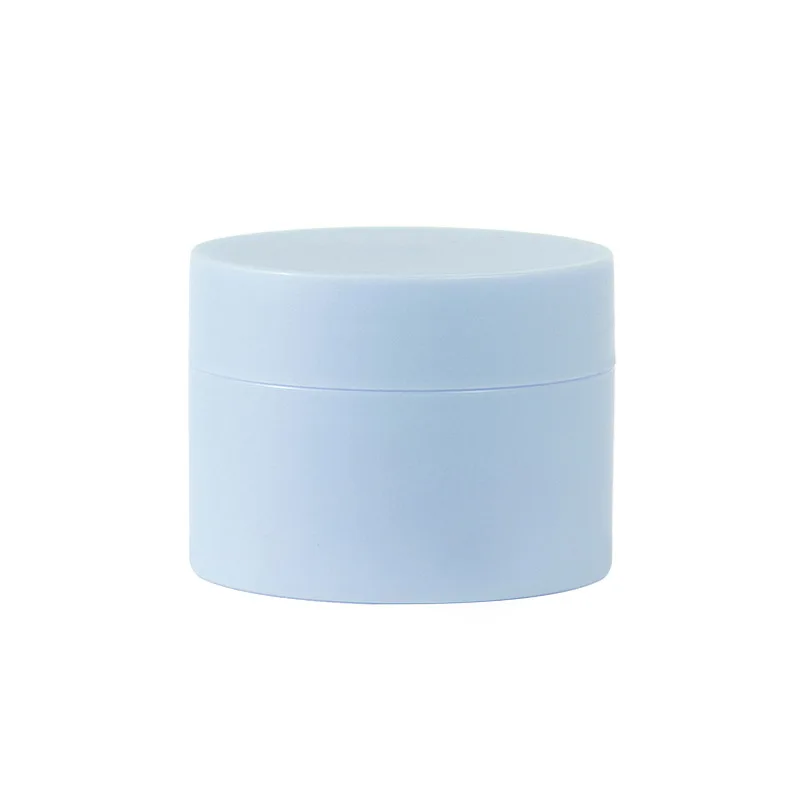 Cosmetic Face Cream Plastic Container 10g 15g 30g 50g 100g Matte Black White Pink Blue Plastic Jar With PP Gasket