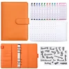 Raccoglitore arancione + foglio budget + 8 tasche budget + 2 adesivi