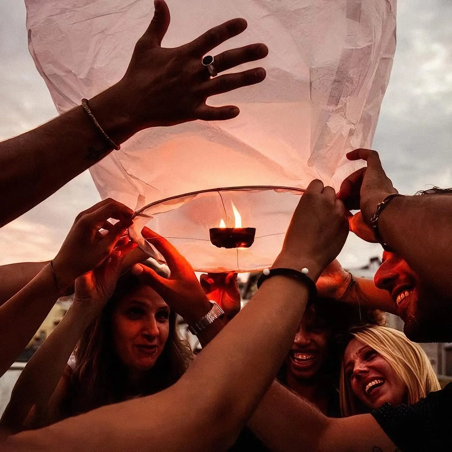 20 Pack Biodegradable Chinese Lanterns Sky Flying Balloons Light