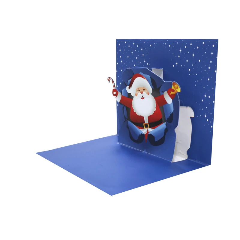 Latest Design 3d pop up christmas cards Thanksgiving for  New year greeting