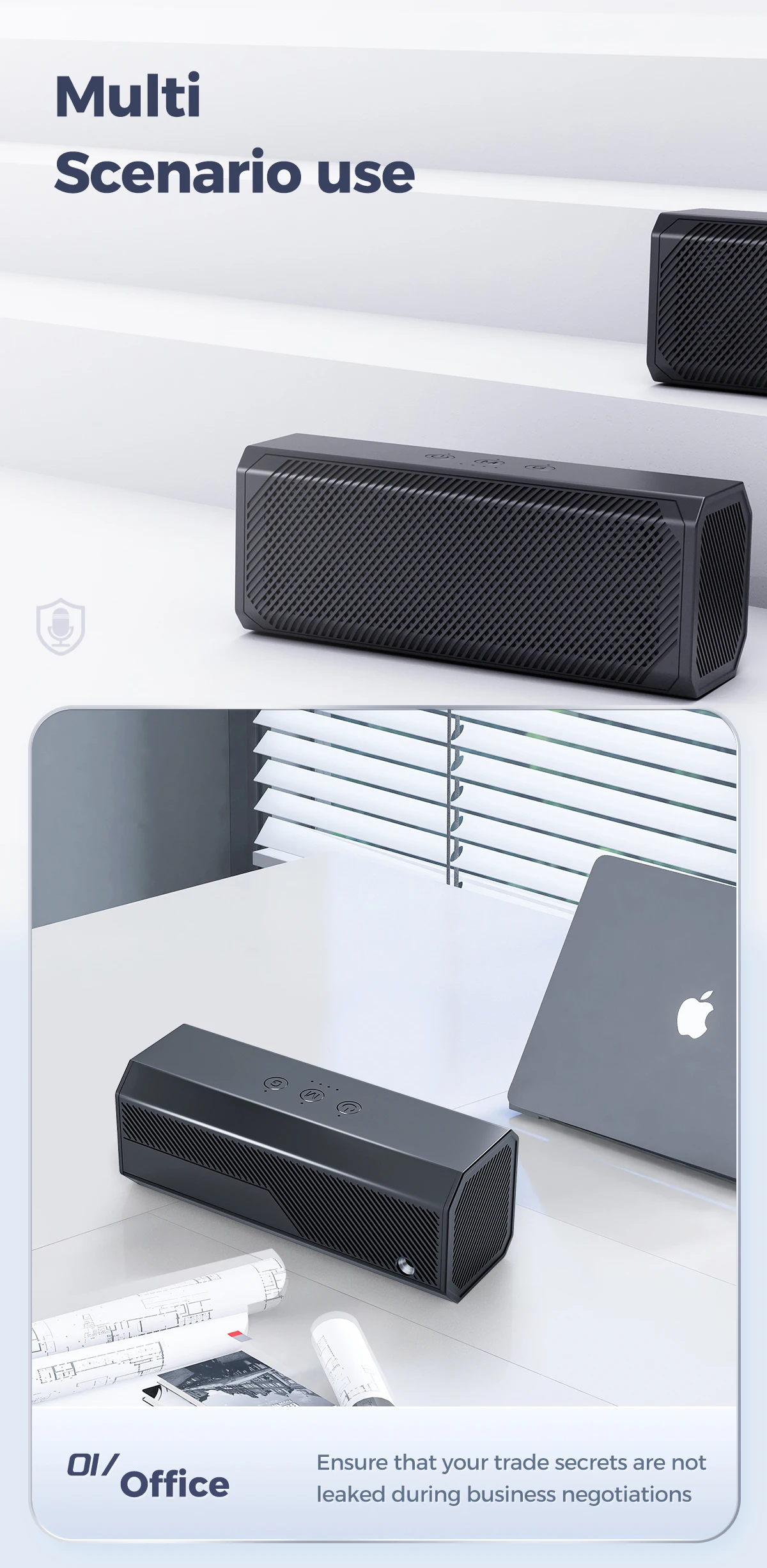F16 Portable Anti Audio Recording Safety Equipment Portable Anti Recording Blocker Voice Recording Jammer Microphone Suppressor