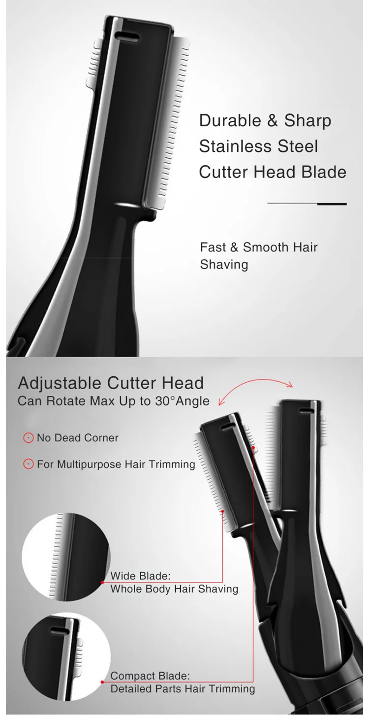 Portable Pen Design Razor With Rotatable Head Multifunctional Hair Remover  Baby Shaver Full Body Razor Electric Eyebrow Trimmer - Buy Double Cutter  Head Electric Mini Shaver Razors Portable Face Body Hair Remover