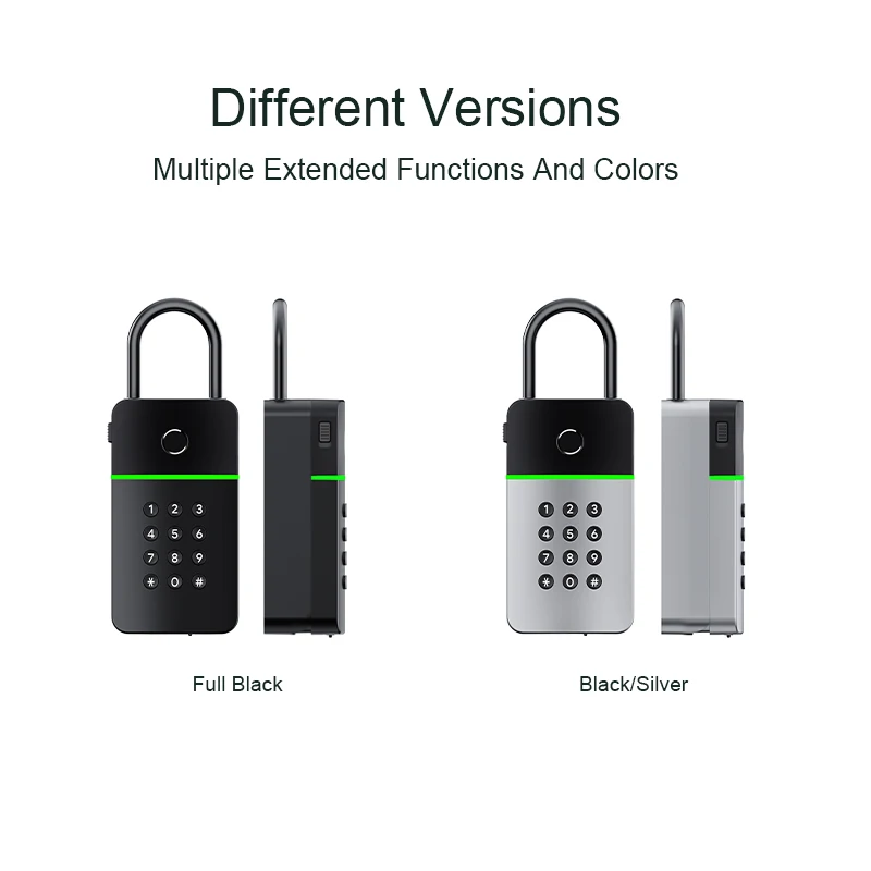 Liliwise Wall Mounted Portable Storage Keybox Hide Security Lock Safe Digital Code App Control Smart Key Box