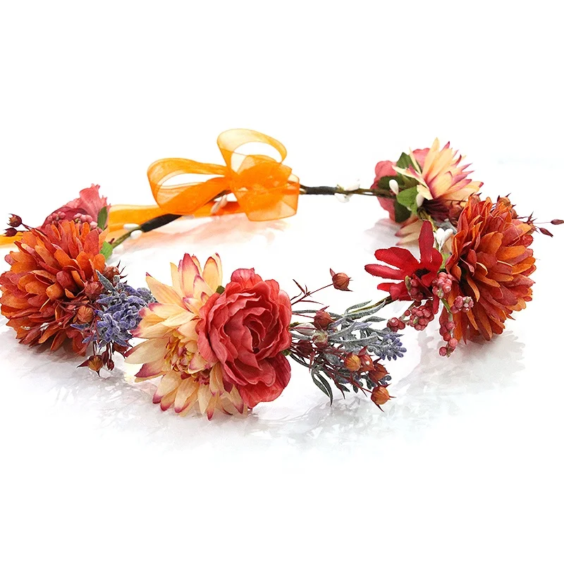 flower wreath headpiece