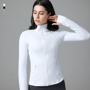 Women's High Quality Quick-Dry Winter Sport Fitness Running Windproof Jacket Thickened Zipper Travel Fitness Activewear Yoga Top