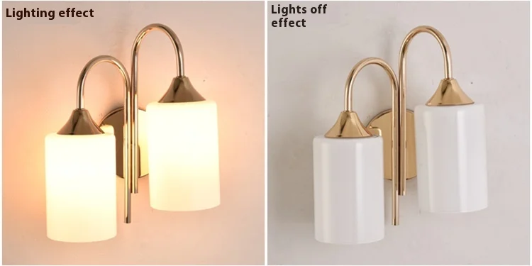 product new creative led american wall lamp for bedroom living room balcony stair corridor and aisle iron body with e26 bulb base-15