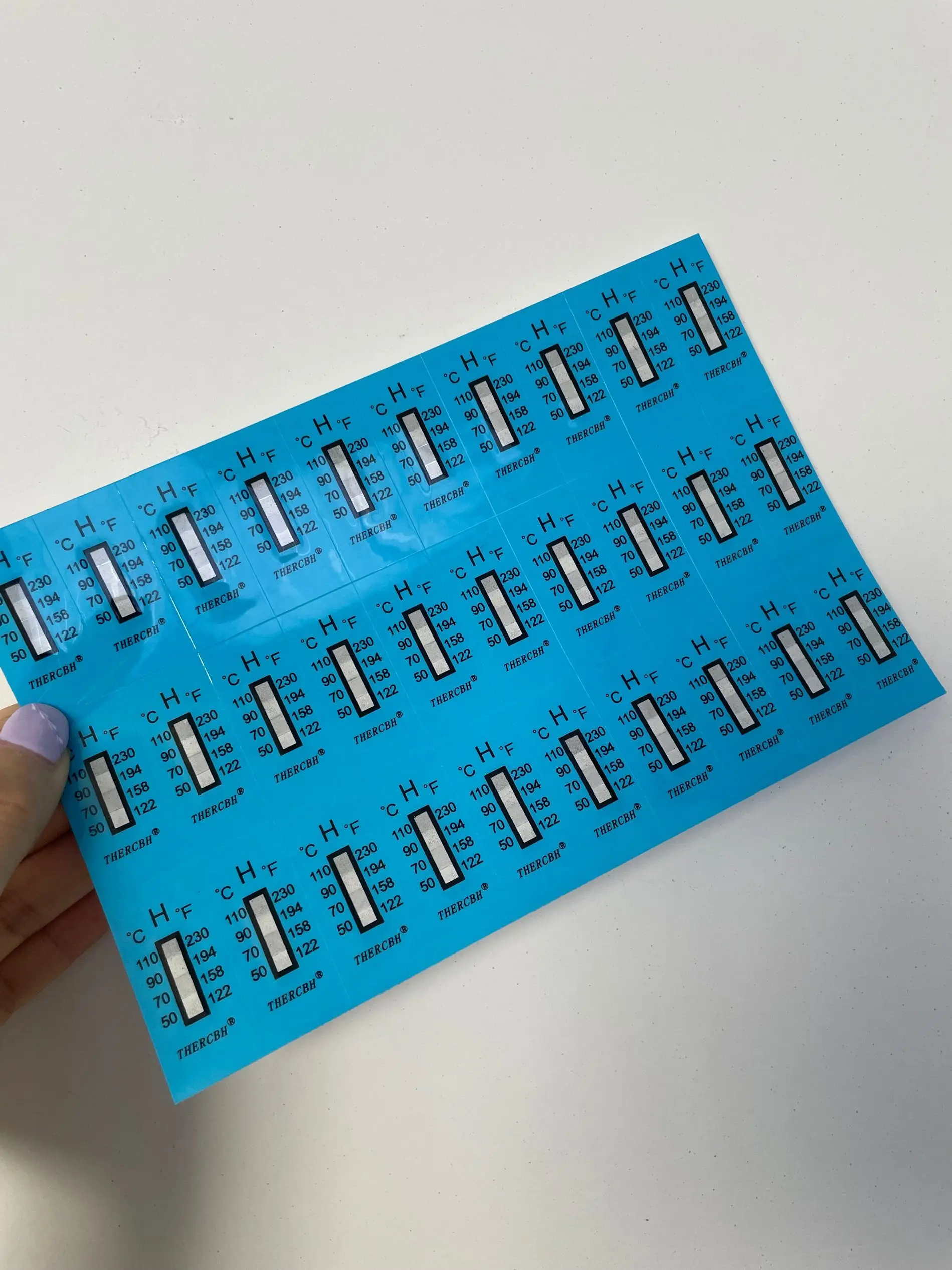 4 Level Thermometer Strips,Cbh 50110,Overtemperature Warning Sticker