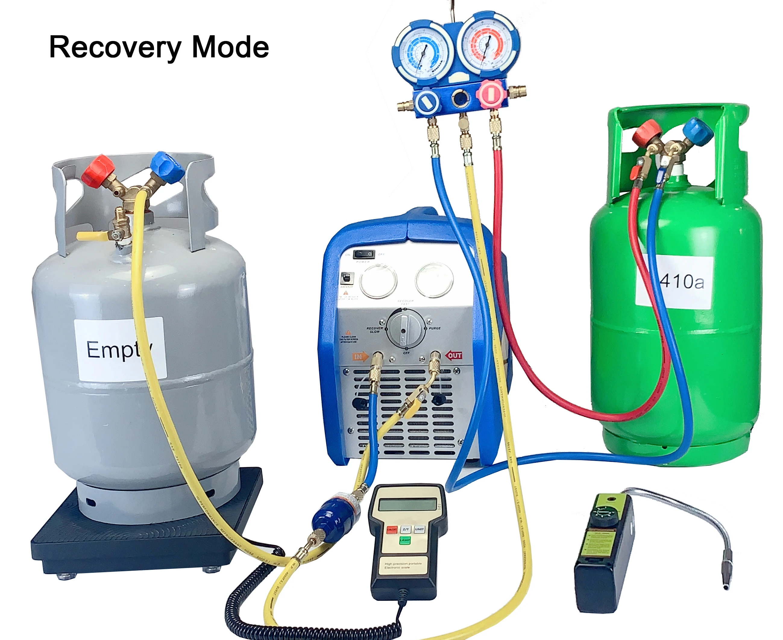 HVACエアコン用デュアルシリンダーガス冷媒回収機（銅モーター搭載