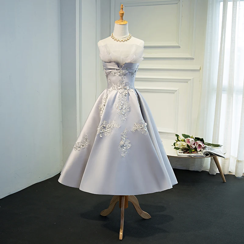 Fashion Satin Lady Prom Dresses Designs ...