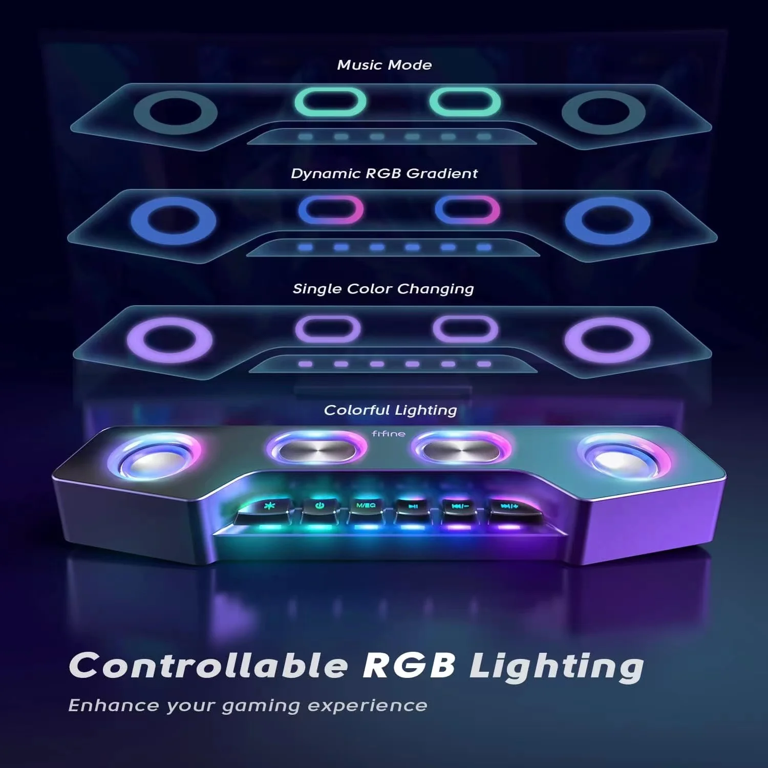 Led Light Bluetooth Speaker PC Mechanical Keyboard Wireless Speaker Game Speaker