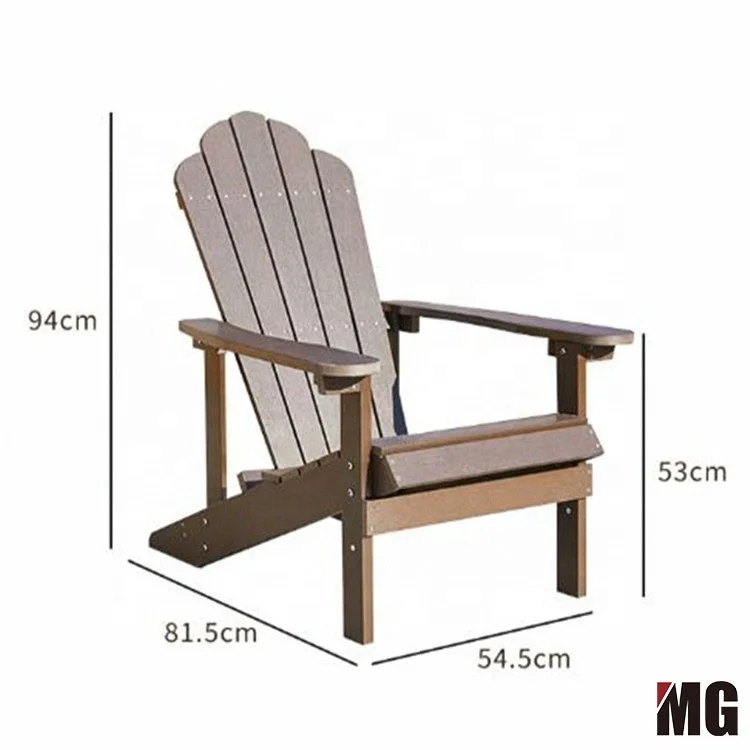 Fire Pit Seating Composite Wood Cape Cod Chair Recycled Plastic HDPE Adirondack Chair
