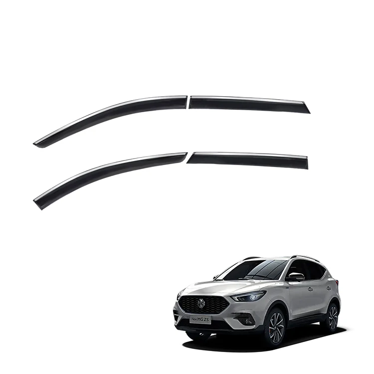 Window Visor ng Kotse para sa MG ZS na Karagdagang Palamuti na PS Plastics Window Deflectors Door Visor Shield Mga Palamuting Panlabas