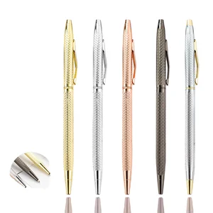 Xiao Xihua Business Metal Pen 1.0mm Writing Width Rotating Logo Pen with Carved Metal for Advertising Office & Gift