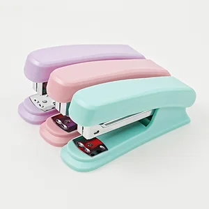 24/6 Macaron Color Metal Plastic Standard Stapler Office School Gift  Stationery 20PCS Paper  Stapler