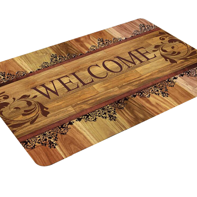 Meiyee натуральный передний чистый резиновый полиэфирный дверной коврик, коврики для приветствия