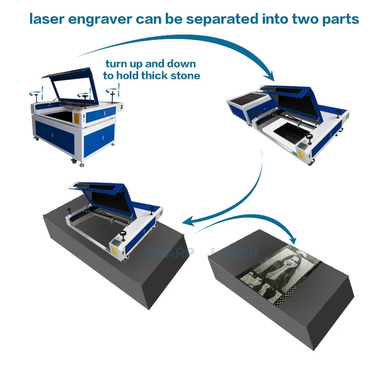 CNC  Laser Engraving Machine for Stone Mirtels Equipment