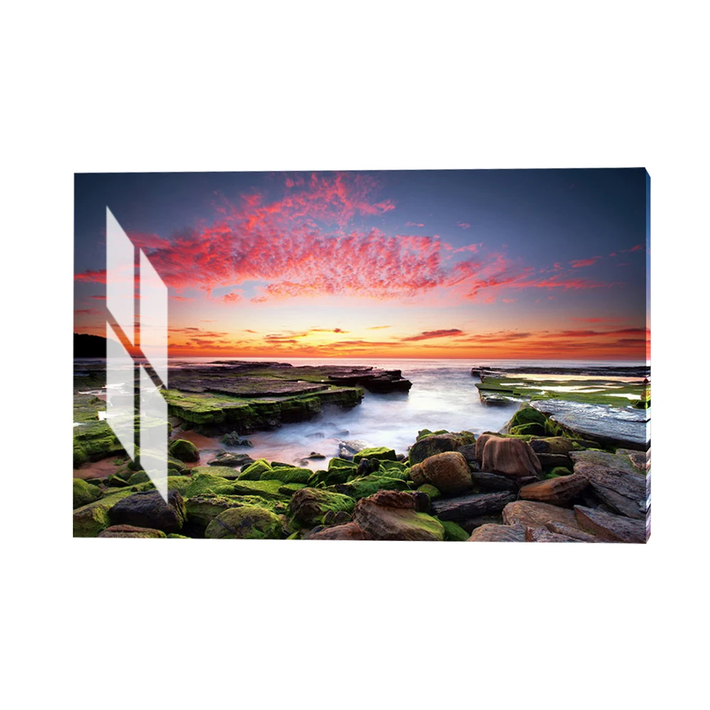 High Resolution Morden Landscape Digital Acrylic Printed Glass Painting Photo Print on Glass