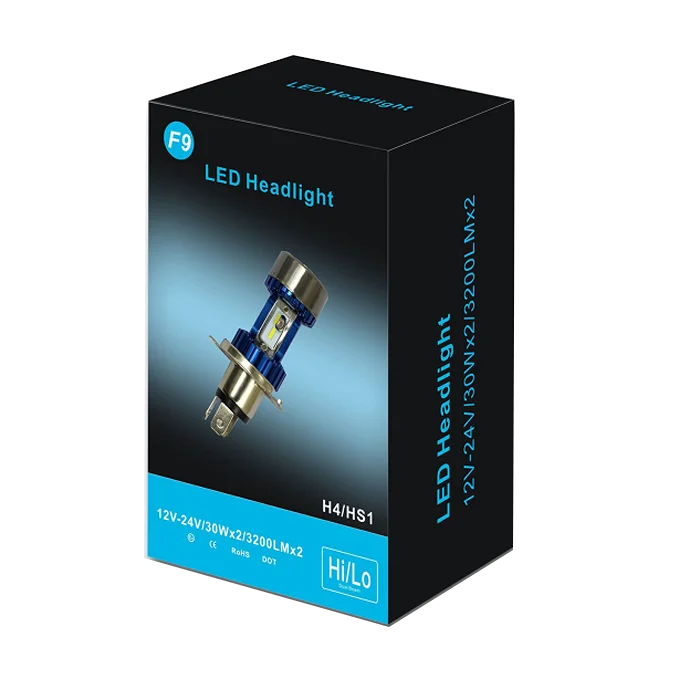 H4 светодиодными кристаллами CSP двигателя свет лампы светодиодные фары комплект для YAMAHA HONDA