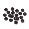 Perles rondes plates 4x11, marron foncé