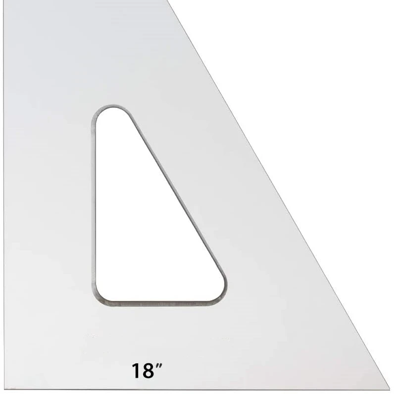 Clear Acrylic Drafting Triangle ruler For office work